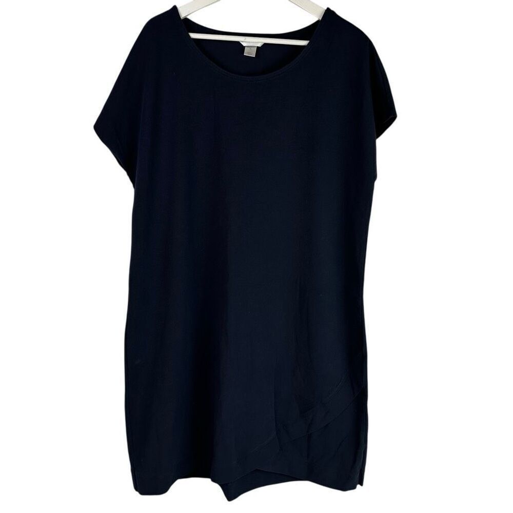 Christopher & Banks XL Blue Shift Stretchy Dress
